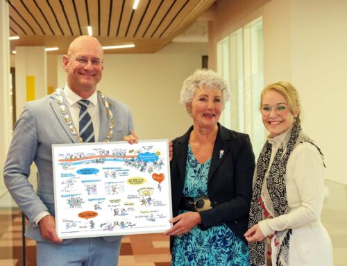 Tekening over vrijheid voor burgemeester